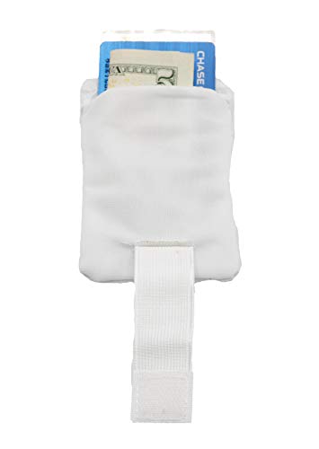 Secret Wallet Discrete Hidden Stashette Travel Pouch, White, Great Gift Idea