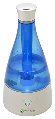Ultrasonic Cool Mist Humidifier, 30 Hrs. Run Time, 0.5 Gal. Tank Capacity, 350 Sq. Ft. Coverage, Quiet, Filter Free, Treated Tank Resists Mold