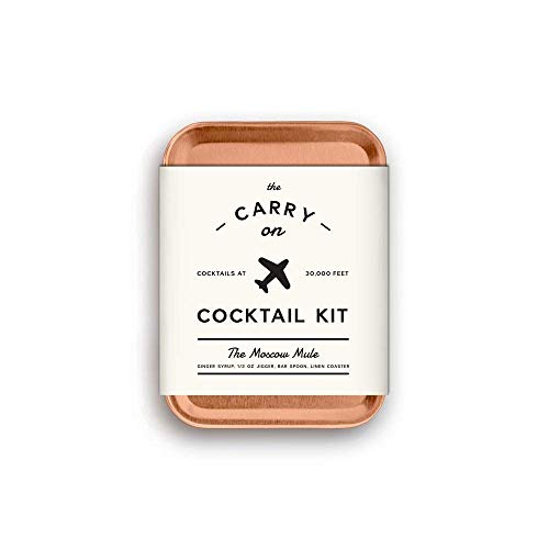 Carry on Cocktail Kit, Moscow Mule and Margarita, Travel Kit for Drinks on the Go, Craft Cocktails, Makes 4 Premium Cocktails, TSA Approved
