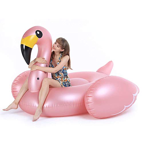 Jasonwell Giant Inflatable Flamingo Pool Float with Fast Valves Summer Beach Swimming Pool Party Lounge Raft Toys for Adults Kids XXXX-Large