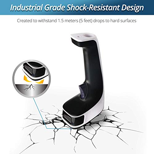 ScanAvenger Portable Wireless Bluetooth Barcode Scanner: 3-in-1 Hand Scanners - Cordless, Rechargeable 1D and 2D Scan Gun for Inventory Management - Wireless, Handheld, USB Bar Code/QR Code Reader