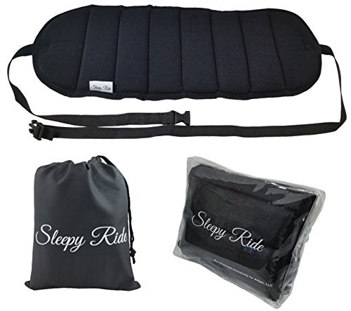 Sleepy Ride - Airplane Footrest Made with Premium Memory Foam - Airplane Travel Accessories - Tested and Proven to Prevent Swelling and Soreness - Provides Relaxation and Comfort (Jet Black)