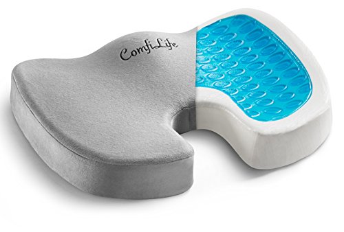 ComfiLife Gel Enhanced Seat Cushion - Non-Slip Orthopedic Gel & Memory Foam  Coccyx Cushion - Office Chair Car Seat Cushion - Sciatica & Pain Relief –  plentifultravel