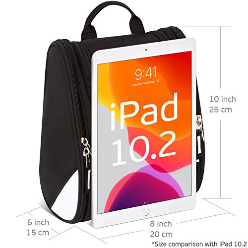 42 Travel Hanging Toiletry Bag – Large Kit Organizer for Men & Women – Spacious & Compact, 17 Compartments for all you need - Strong Zippers, Sturdy Hook, Water Resistant