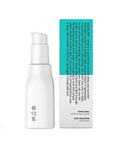 Acure The Essentials 100% Plant Squalane Oil | 100% Vegan | Versatile - For Any Skin & Hair Care Regimen | Single Source Glow Serum | All Skin Types | 1 Fl Oz
