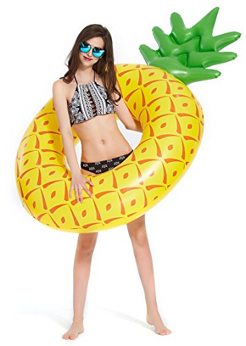 Luxy Float Giant Inflatable Pineapple Pool Float for Adults & Kids