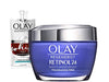 Olay Regenerist Retinol Moisturizer, Retinol 24 Night Face Cream, 1.7oz + Whip Face Moisturizer Travel/Trial Size Bundle