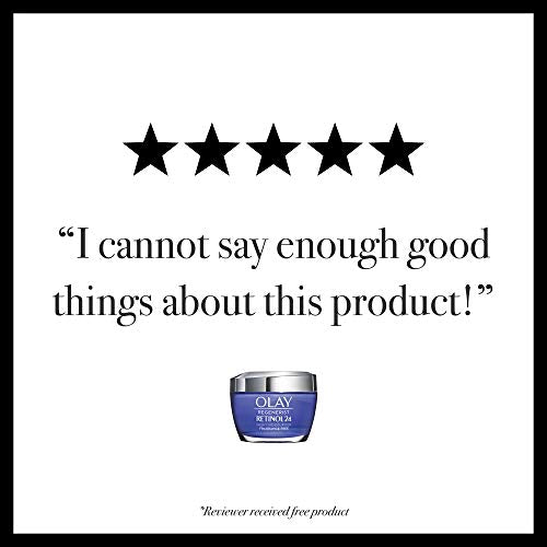 Olay Regenerist Retinol Moisturizer, Retinol 24 Night Face Cream, 1.7oz + Whip Face Moisturizer Travel/Trial Size Bundle