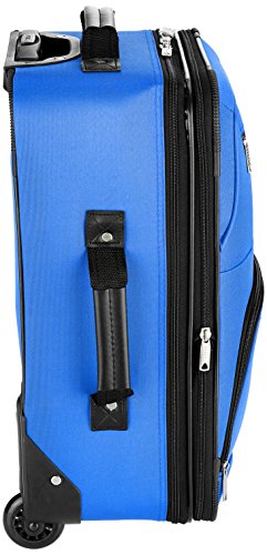 Rockland Fashion Softside Upright Luggage Set, Blue, 2-Piece (14/20)