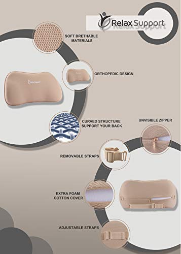 Lumbar Pillow with Firm Memory Foam