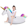 Jasonwell Big Inflatable Unicorn Pool Float Floatie Ride On with Fast Valves Large Blow Up Beach Swimming Pool Party Lounge Raft Toys Kids Adults