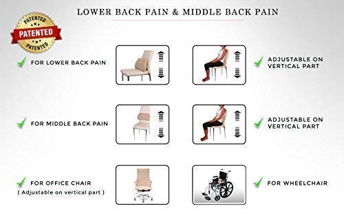 Lumbar Pillow with Firm Memory Foam
