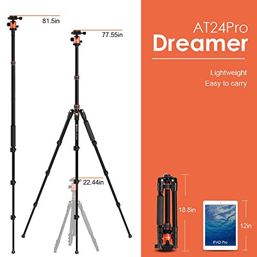 GEEKOTO Tripod, Camera Tripod for DSLR