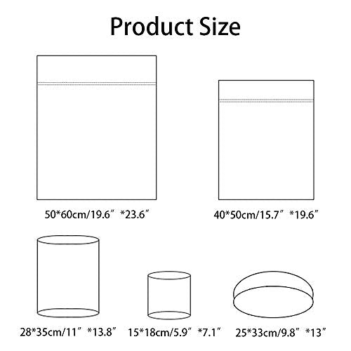 Heavy Duty Mesh Laundry Bag- Set of 5