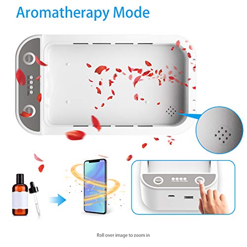Cell Phone Cleaner,Portable Smart Phone Cleaner Aromatherapy Function Disinfector Phone Cleaner Box Cleaning Device for All Cellphone Toothbrush