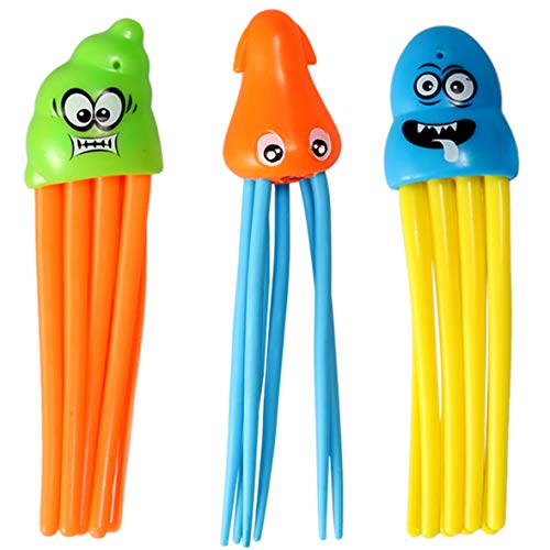 32 Pcs Diving Pool Toys Set with Bonus Storage Bag Includes Diving Rings, Diving Sticks, Toypedo Bandits , Diving Toy Balls, Octopuses, Fishes & Pirate Treasures, Underwater Sinking Pool Toys for Kids