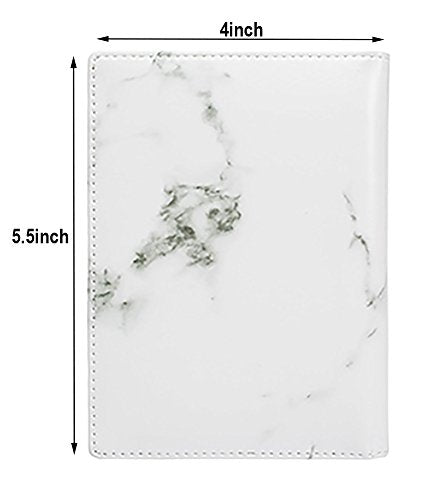 Leotruny Passport Holder Cover Wallet RFID Leather Card Case