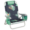 Lightspeed Outdoors Reclining Beach Chair | Lightweight Folding Chair (Deep Tropics)