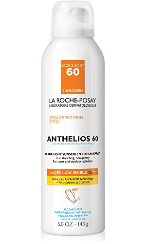 La Roche-Posay Anthelios Ultra-Light Sunscreen Spray Lotion SPF 60, 5 Fl. Oz.