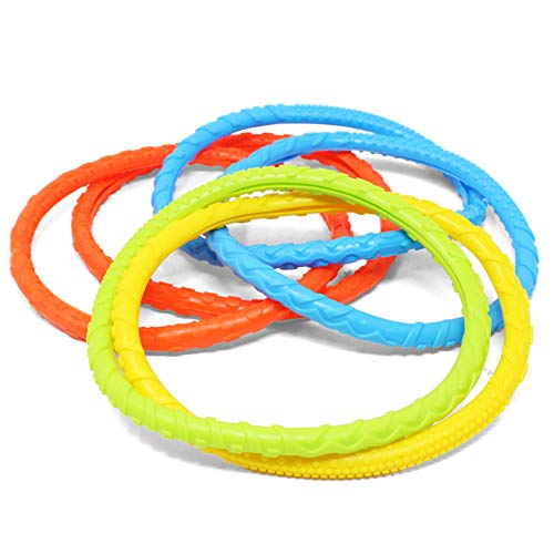 30 Pcs Diving Pool Toys Jumbo Set with Storage Bag Includes (5) Diving Sticks, (6) Diving Rings, (5) Pirate Treasures, (4) Toypedo Bandits, (3) Diving Toy Balls, (3) Fish Toys, (4) Stringy Octopus