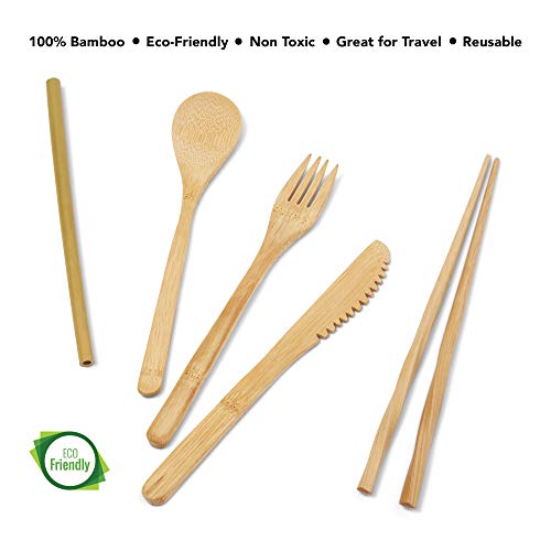 Bamboo Utensils Travel Set