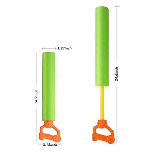 Betheaces Water Guns Toys for Kids, 3Pack Foam Water Blaster Shooter Summer Fun Outdoor Swimming Pool Games Toys for Boys Girls Adults