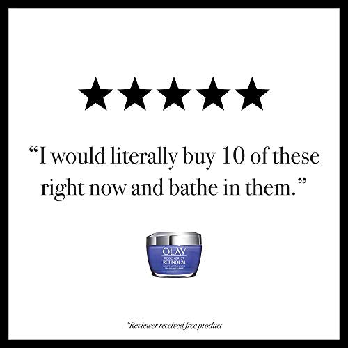 Olay Regenerist Retinol Moisturizer, Retinol 24 Night Face Cream, 1.7oz + Whip Face Moisturizer Travel/Trial Size Bundle