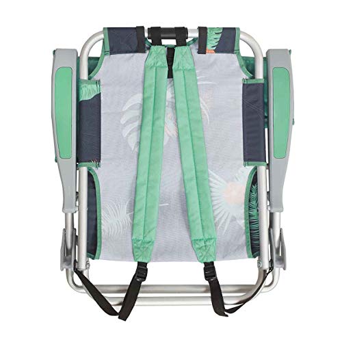 Lightspeed Outdoors Reclining Beach Chair | Lightweight Folding Chair (Deep Tropics)