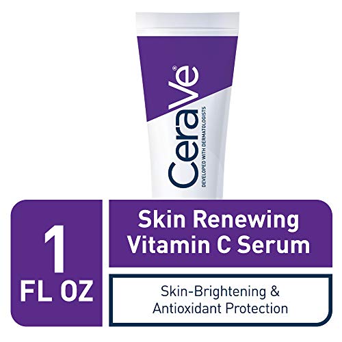 CeraVe Vitamin C Serum with Hyaluronic Acid | Skin Brightening Serum for Face with 10% Pure Vitamin C | Fragrance Free | 1 Fl. Oz