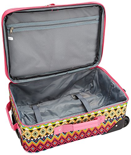 Rockland Fashion Softside Upright Luggage Set, Tribal, 2-Piece (14/20)