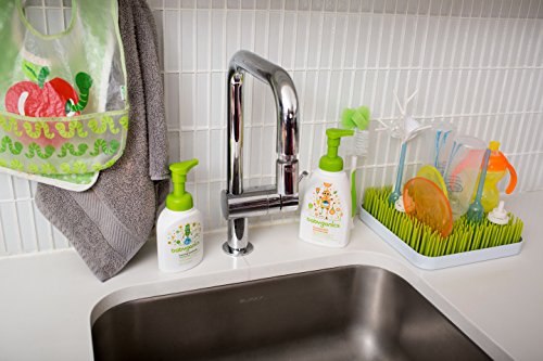 Babyganics Foaming Dish & Bottle Soap for Travel, Fragrance Free, 3.38oz, 3 Pack, Packaging May Vary