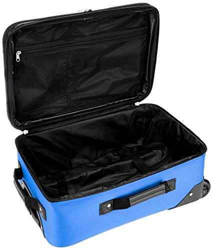 Rockland Fashion Softside Upright Luggage Set, Blue, 2-Piece (14/20)