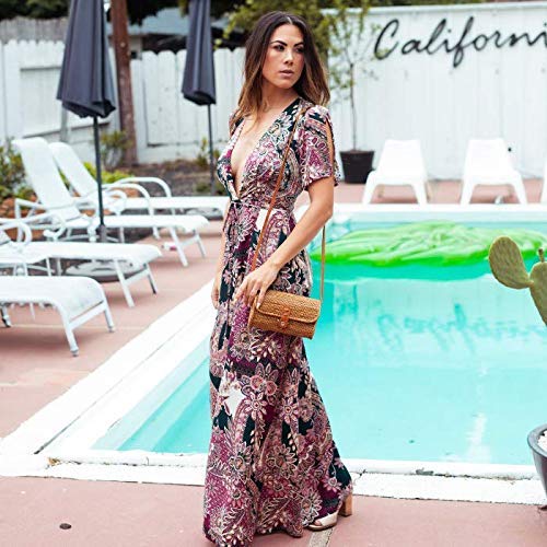 New Rattan Bags for Women - Handmade Wicker Woven Purse Handbag Circle Boho Bag Bali