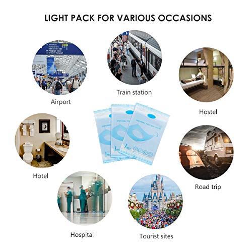 Disposable Toilet Seat Covers - 30 Counts Travel Set Waterproof Individually Wrapped Portable Travel Toilet Seat Covers for Adults Kids Toddler Potty Training Public Toilet Cruise Plane Train, 3 Packs