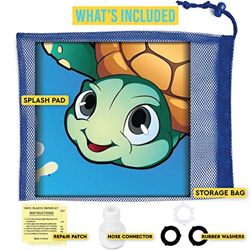 Inflatable Splash Pad Sprinkler for Kids Toddlers, Kiddie Baby Pool, Outdoor Games Water Mat Toys - Baby Infant Wadin Swimming Pool - Fun Backyard Fountain Play Mat for 1 -12 Year Old Girls Boys (68