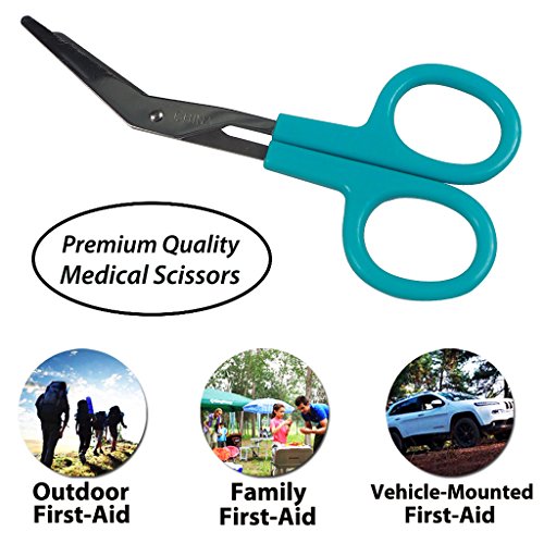 Mini First Aid Kit,92 Pieces Small First Aid Kit - Includes Emergency Foil Blanket, CPR Respirator, Scissors for Travel, Home, Office, Vehicle,Camping, Workplace & Outdoor (Red)