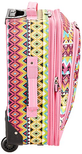 Rockland Fashion Softside Upright Luggage Set, Tribal, 2-Piece (14/20)