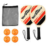 Win SPORTS Wooden Pickleball Paddle Set | Beginner Racket | Pickle Ball Paddles with 2 Paddles,4 Balls and 1 Carry Bag | Durable and Classic