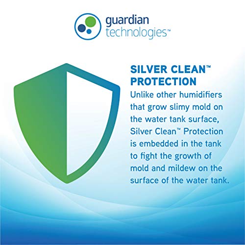 Ultrasonic Cool Mist Humidifier, 30 Hrs. Run Time, 0.5 Gal. Tank Capacity, 350 Sq. Ft. Coverage, Quiet, Filter Free, Treated Tank Resists Mold