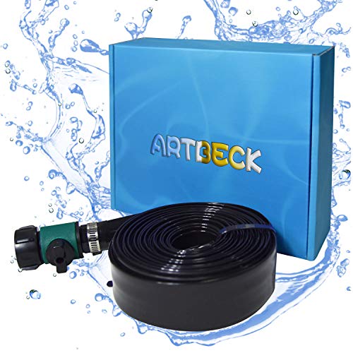 ARTBECK Trampoline Sprinkler, Outdoor Trampoline Water Play Sprinklers for Kids, Fun Water Park Summer Toys Trampoline Accessories ( 39 ft, Black )