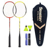 Senston - 2 Player Badminton Racket Set - Including 1 Badminton Bag/2 Rackets/2 Badminton /2 Grip