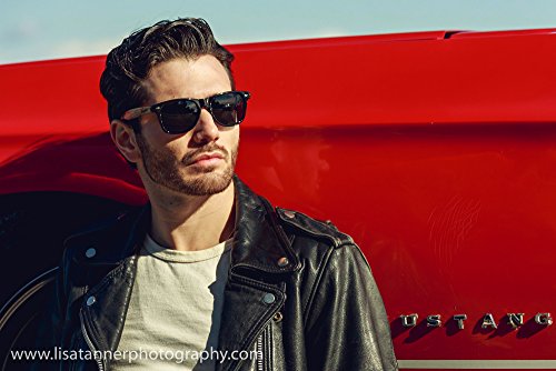 Wood Sunglasses with Polarized Lens in Bamboo Tube Packaging Woodies (Walnut)