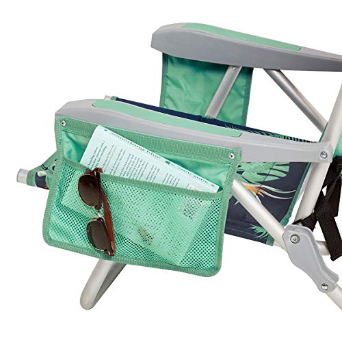 Lightspeed Outdoors Reclining Beach Chair | Lightweight Folding Chair (Deep Tropics)