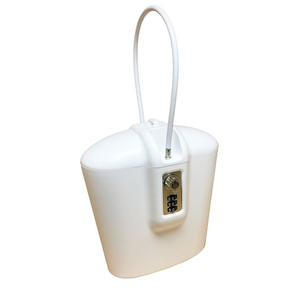 Portable Lock Box Indoor/Outdoor Safe with Key and Combination