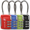 TSA Approved Cable Luggage Locks (4 Pack)