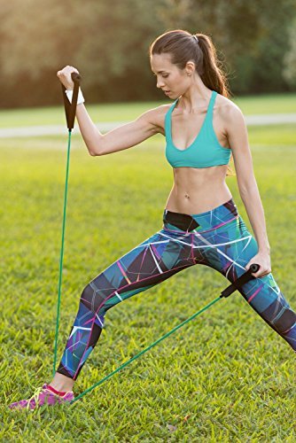 RitFit Single Resistance Exercise Band with Handles 10-15lb