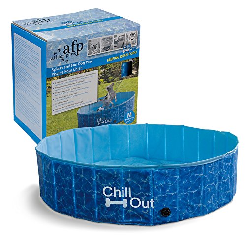 ALL FOR PAWS Outdoor Bathing Dog Pool Portable Pet Bath Tub Blue