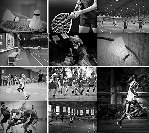 Senston - 2 Player Badminton Racket Set - Including 1 Badminton Bag/2 Rackets/2 Badminton /2 Grip