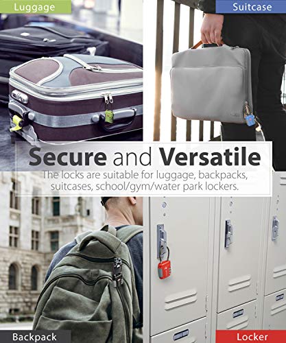 TSA Approved Cable Luggage Locks (4 Pack)