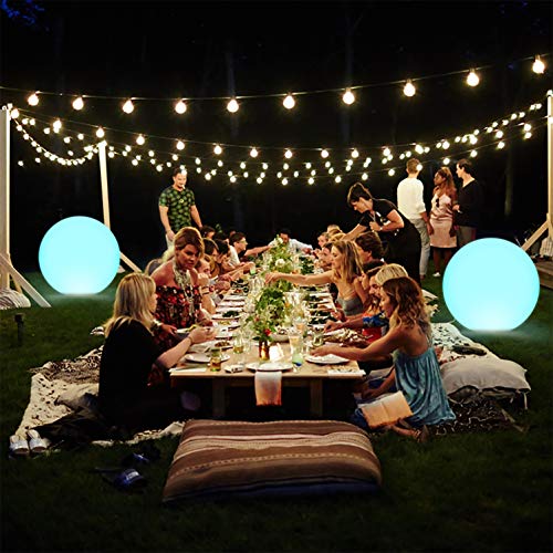 AUBESTKER Pool Toys 13 Colors Glow Ball 16'' Inflatable LED Light Up Beach Ball with Remote, Great for Beach Pool Party Outdoor Games and Decorations